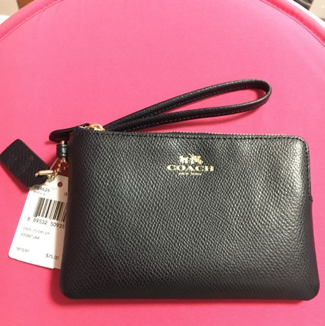 coach wristlet blue