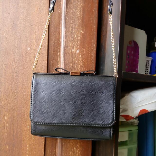 Charles And Keith Ribbon Sling Bag
