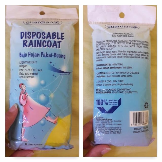 Disposable Poncho Raincoat Everything Else on Carousell