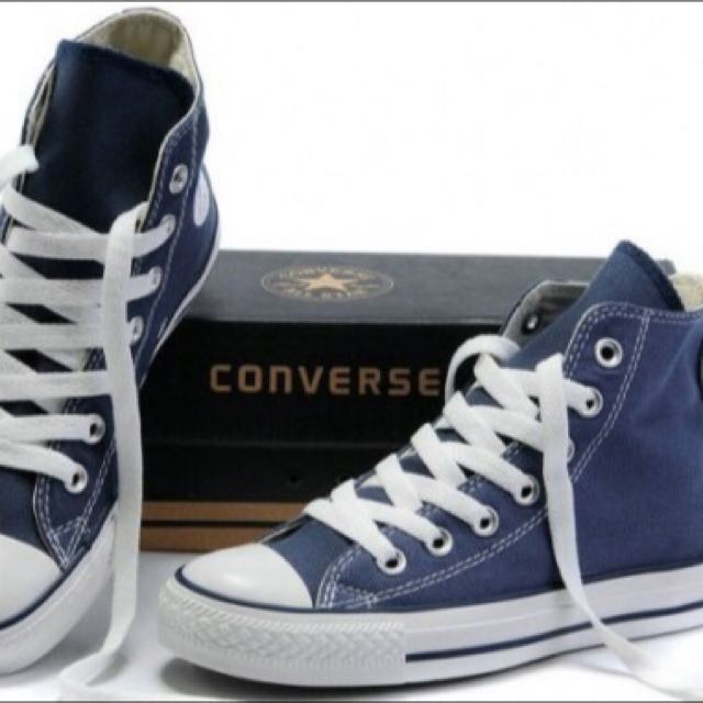 blue converse high