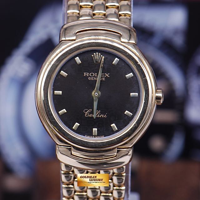 rolex geneve cellini stainless steel