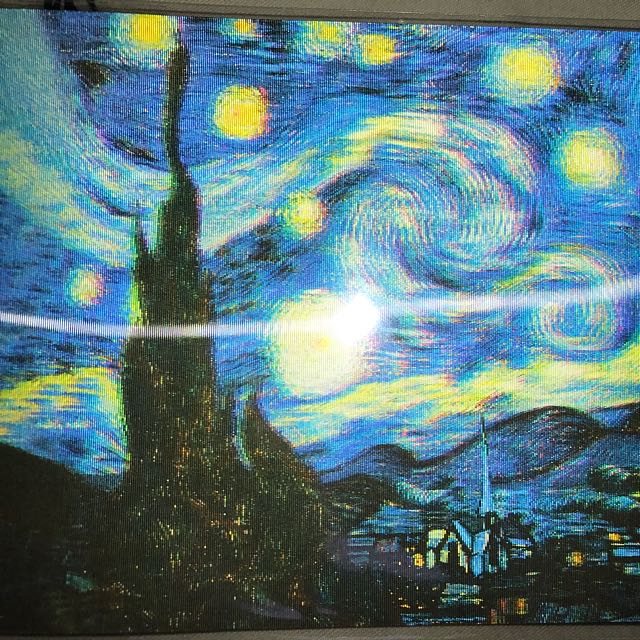 Vincent Van Gogh The Starry Night 3d Postcard Design Craft Art