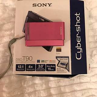 Pink Sony touchscreen digital camera