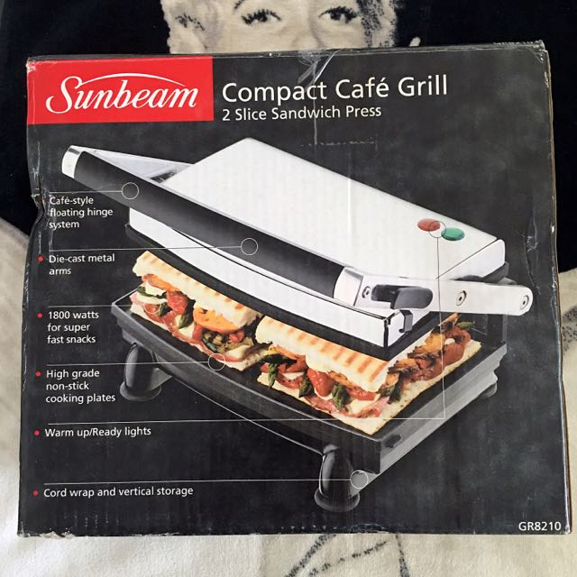 Sunbeam gr8210 compact cafe grill cheap