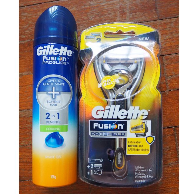 Gillette Fusion Proshield And Gillette Fusion Proglide Shave Gel Health Beauty Men S Grooming On Carousell