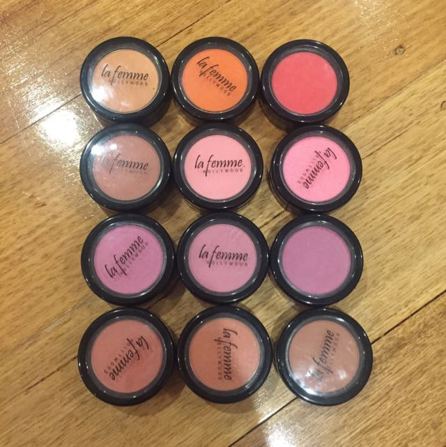 La Femme Professional Blush On Rouge Various Colours Health