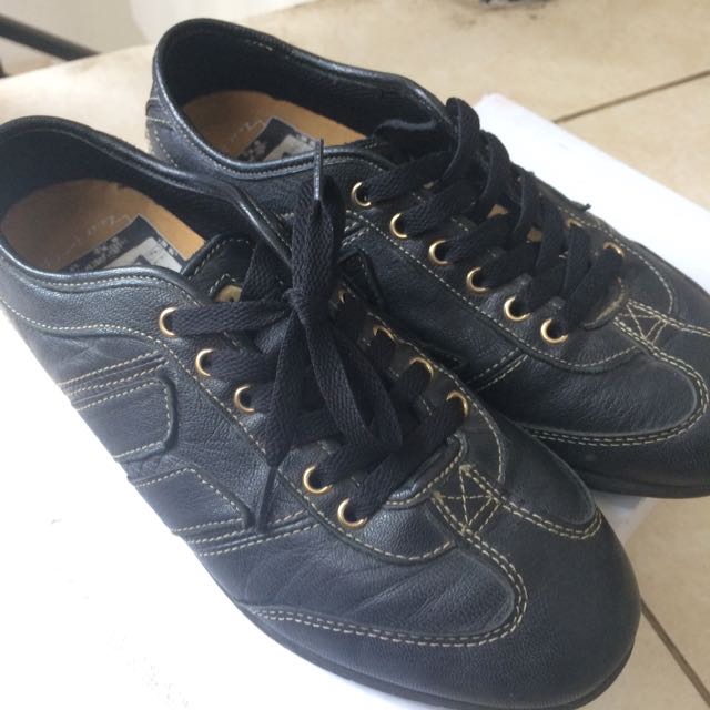 Macbeth Brighton Black Gold Leather Fesyen Pria Sepatu Di Carousell