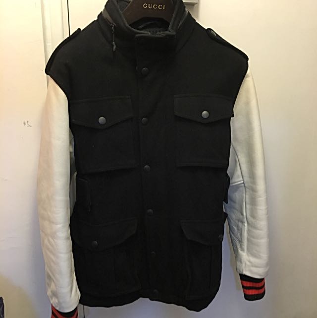 nike leather jacket