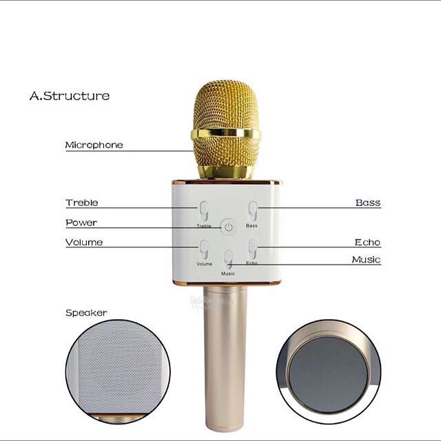 microphone with built in speaker