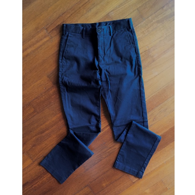 blue slim fit chinos