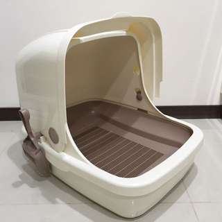 日本品牌貓砂盆（屋型雙層）