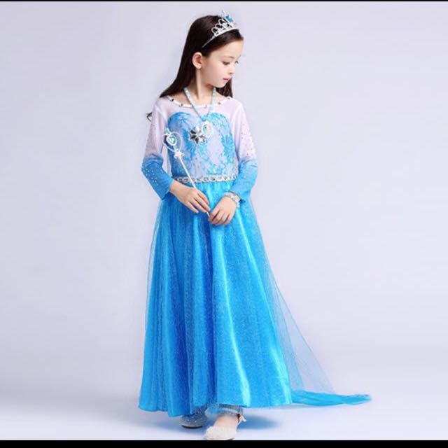 Brand New In Bag Frozen Elsa Dress Disney Princess Dress Babies