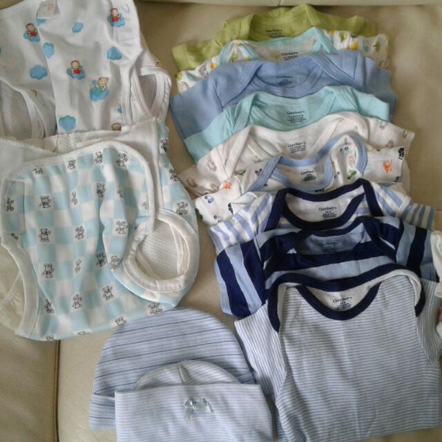 gerber baby boy rompers