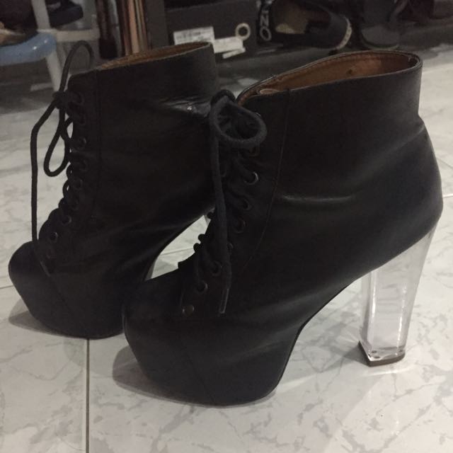 Jeffrey campbell hotsell clear boots