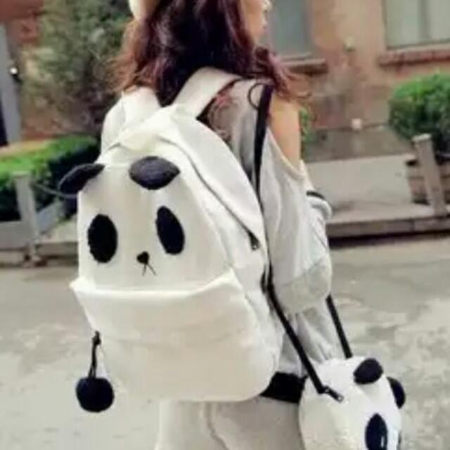Panda Backpack (Category: Backpacks) located in Skudai. Submitted by davidthena (Listing ID 69415212, Image 3). Description: Shaloms ONE stop Panda backpack 2in1 RM69 Ss add rm10 Free postage.