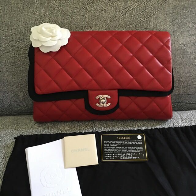 Pending'💎Brand New Chanel Timeless Clutch On Chain Red Shw