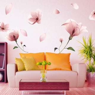 Instock Wall Sticker Pink Lily Flower