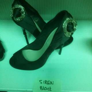 Siren Black Heels
