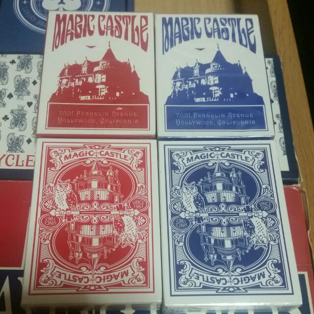 Details about   SET of 2 Red+Blue Magic Castle Playing Cards Sealed in MINT Condition