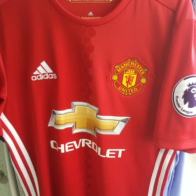 Man Utd 16 17 Home Kit Wif Zlatan Name N Epl Logo Men S Fashion Clothes On Carousell