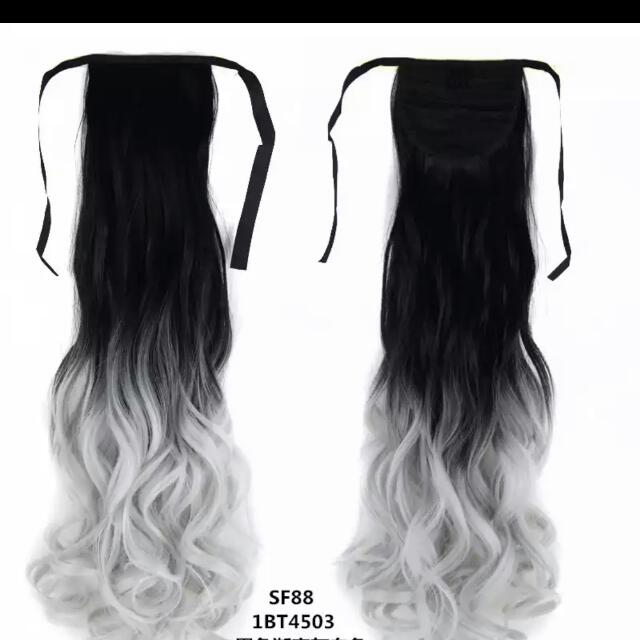 Ombre Hair Extensions Pony Tail Type Health Beauty Hair Care