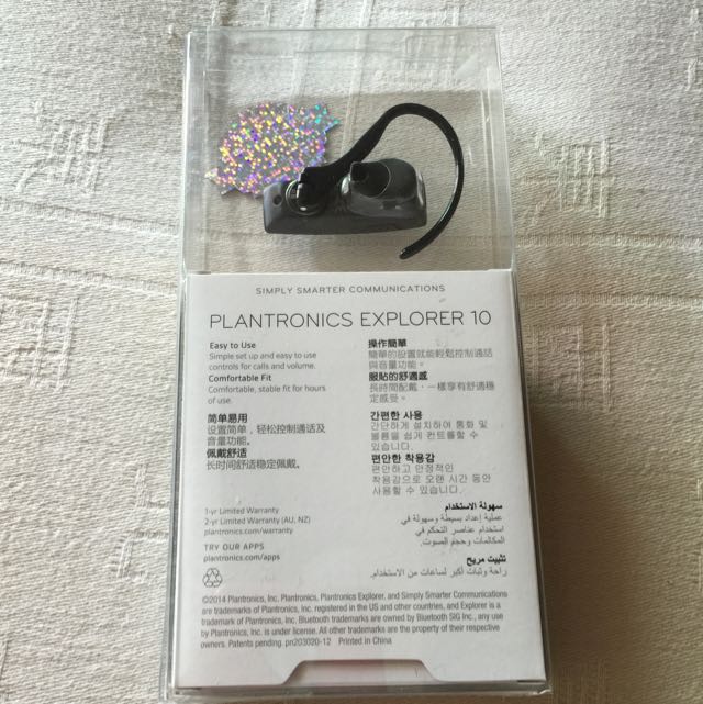 Plantronics Explorer 10 Bluetooth Headset New Electronics Others On Carousell
