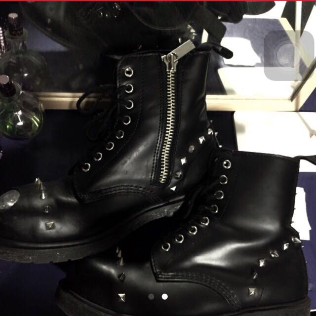 spiked doc martens