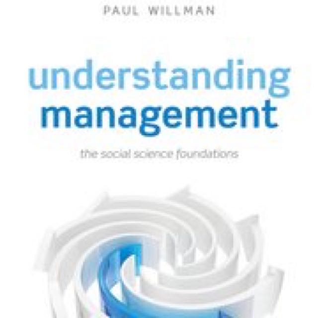 (pending) UOL Understanding Management By Paul Willman, Hobbies