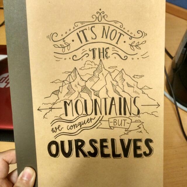 Customized Notebooks (Category: Stationery & School Supplies) located in Singapore. Submitted by flyingavocadoes (Listing ID 69658421, Image 2). Description: A5 size notebooks with your favourite customisable quote!!! Get yours now(: Order form: 1) main quote/design 2) theme eg. Floral, plain words etc or just random I'll decorate for you(: 3)additional details eg. Name + ITS POSITION eg. Bottom right corner of notebook 4) Your name and address f