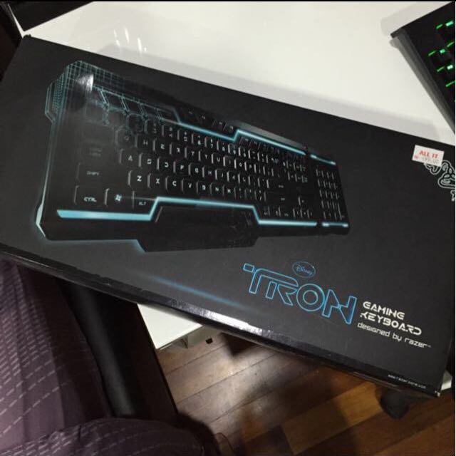 Disny Tron Razer Gaming Keyboard Electronics Computer Parts