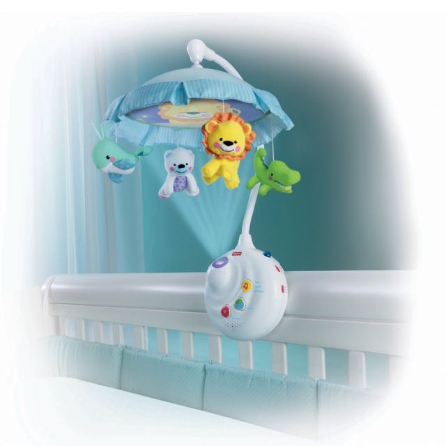 Fisher Price Baby Mobile Projector, 兒童＆孕婦用品, 嬰兒玩具 Carousell