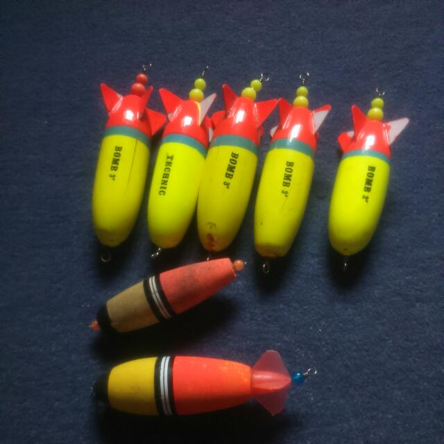 Torpedo floats fishing