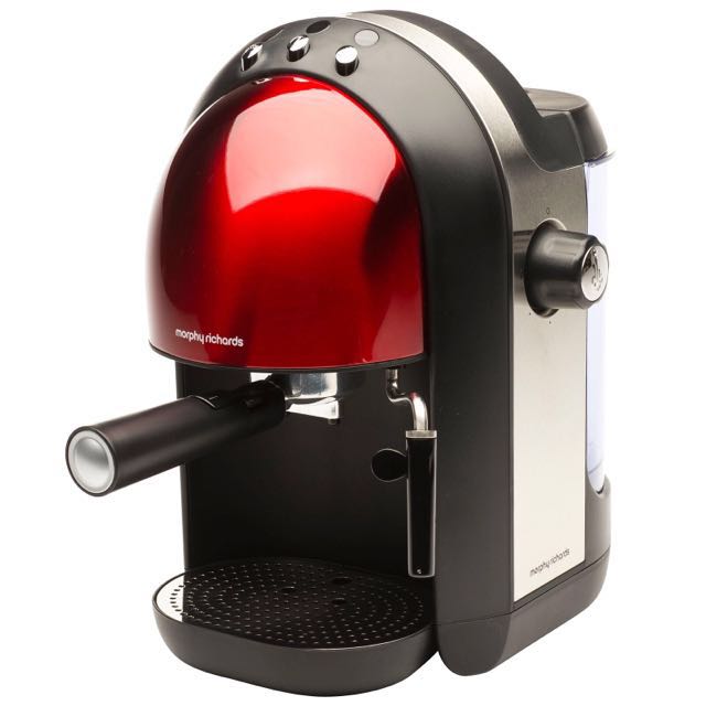 Morphy Richards Accents Espresso Red Coffee Maker Kitchen Morphy Richards Accents Espresso Red Coffee Maker Kitchen