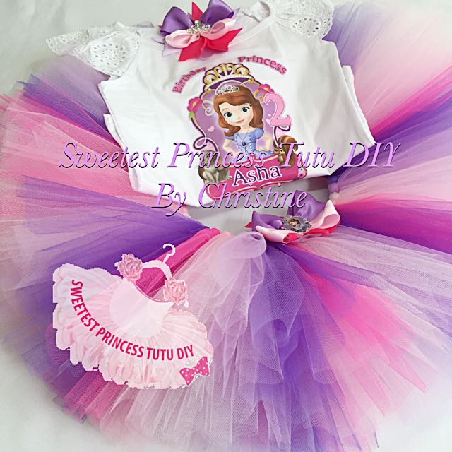 Sofia the first tutu hotsell set