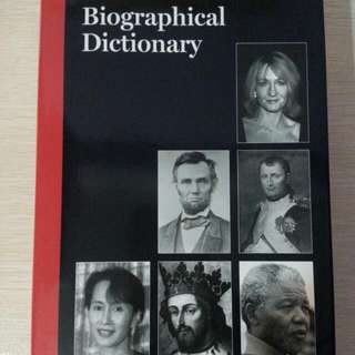 Chambers Biographical Dictionary 8th Edition - Hardcover