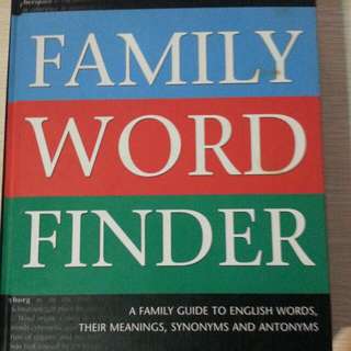 Reader's Digest Family Word Finder - Hardcover