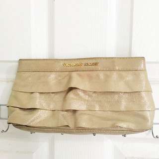 Victoria's Secret Gold Glittering Clutch Bag