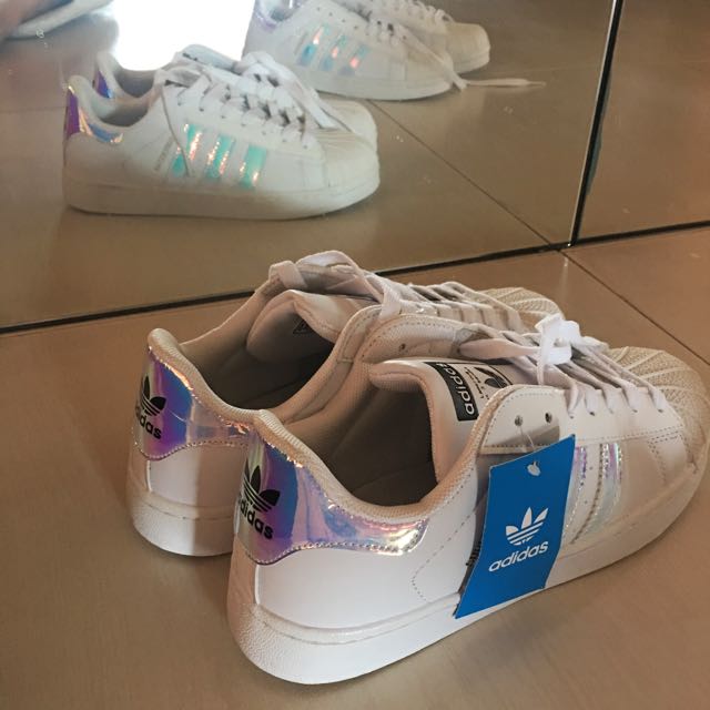inspired Adidas Hologram Superstar Shoe Women s Fashion Footwear Sneakers on Carousell