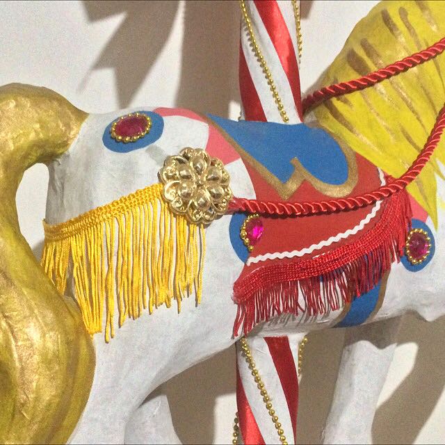 Carousel Horse Paper Mache, Hobbies & Toys, Stationary & Craft ...
