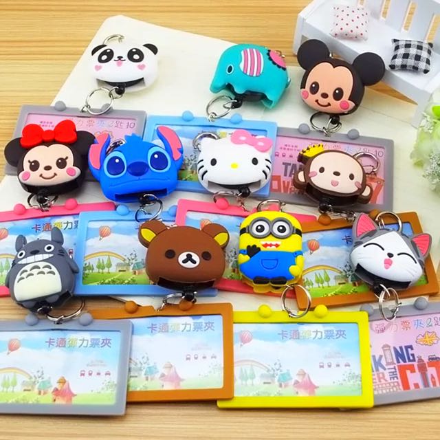 3D Retractable Card Holder / Totoro / Rilakkuma / Cartoon / Ezlink Card