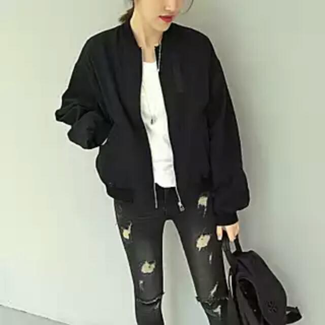6300 Jaket Bomber Model Korea Terbaru