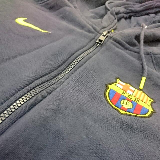 Real Madrid FC Barcelona Hoodie open jas, Barça Match Navy, gelicentieerd, voor volwassenen, maat XXL