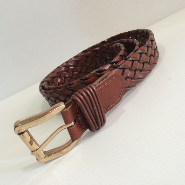 Brown Braided Belt, Women's Fashion, Watches & Accessories, Belts on