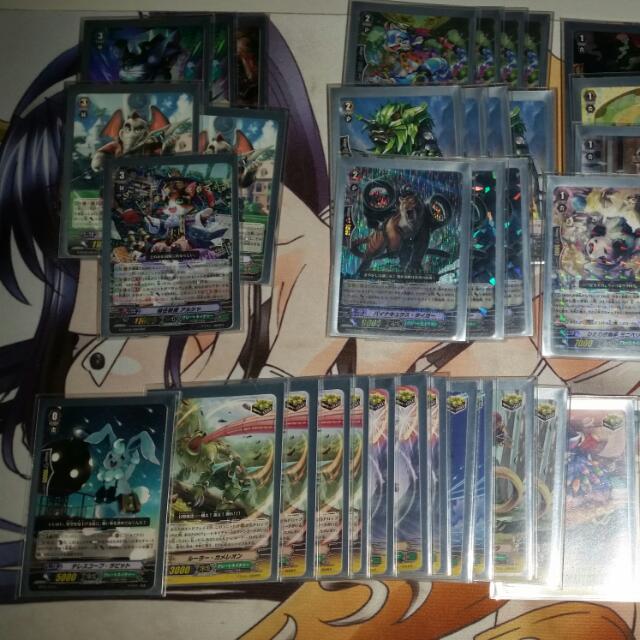 Cardfight!! Vanguard Nature Arusha-Chatnoir Deck, Hobbies & Toys, Toys & Games on Carousell