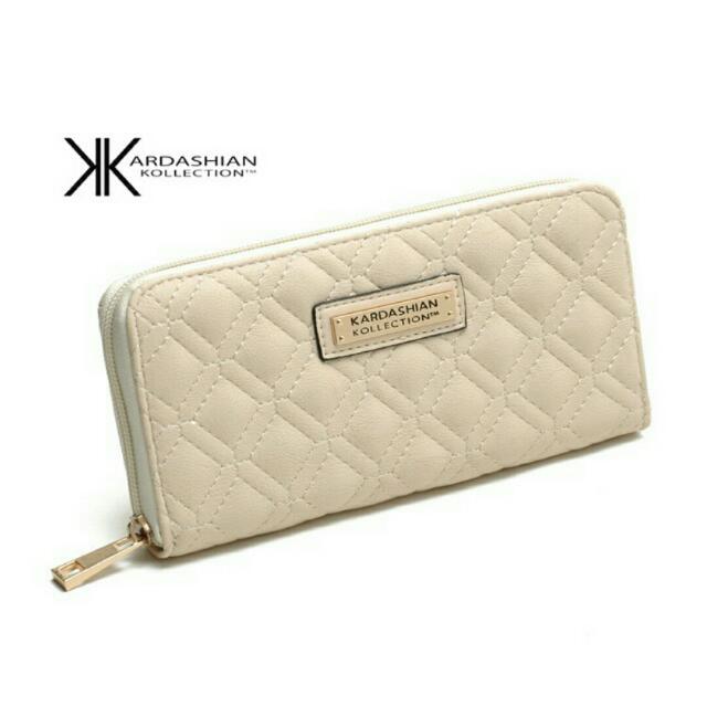 Instock! KARDASHIAN KOLLECTION (Black) Zip Around Quilted Long Wallet  ASC392 + Free Normal Mail, Women's Fashion, Bags & Wallets, Wallets & Card  Holders on Carousell