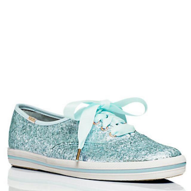 Keds For Kate Spade Glitter Sneakers Air Blue Women s Fashion Footwear Sneakers on Carousell