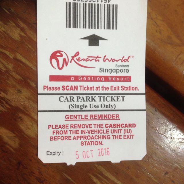 Monorail And Carpark Ticket, Tickets & Vouchers, Local Attractions & Transport on Carousell