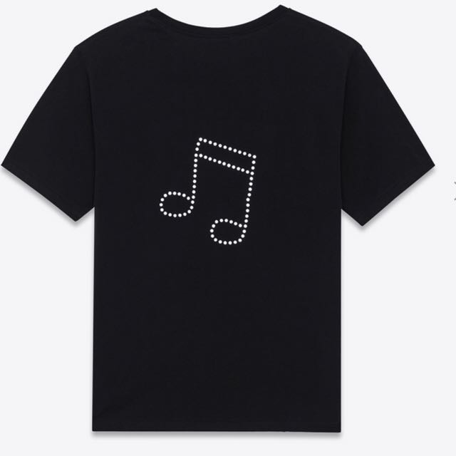 Saint Laurent T Shirt Ysl Music Note Tee T shirt Carousell