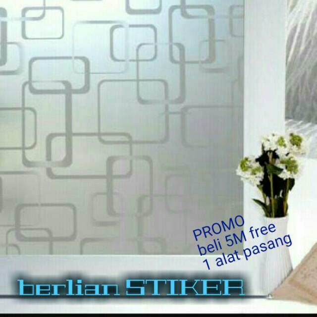 Stiker Kaca Sanblast Motif Minimalis Home Furniture On Carousell