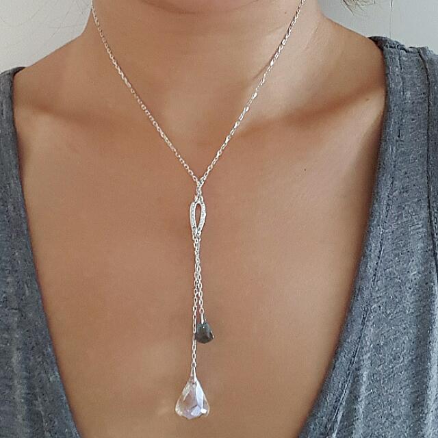 50 off Swarovski Lunar Drop Necklace 38cm